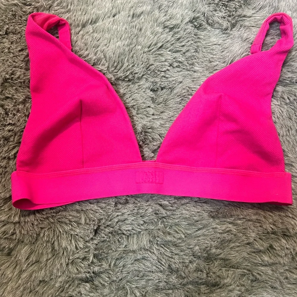 SKIMS PLUNGE BRALETTE RASPBERRY COTTON COLLECTION 3X - Picture 2 of 4